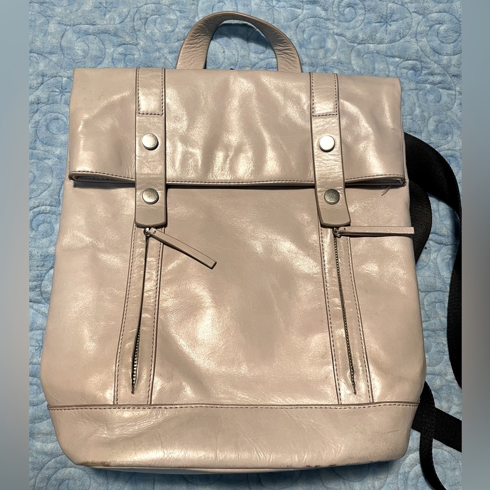 Nordstrom Grey Leather Backpack